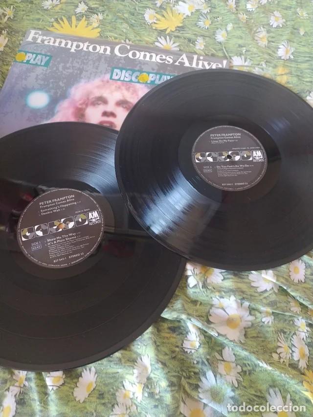 Discos de vinilo: Peter Frampton &lrm;Frampton Comes Alive 2LP Original Espa&ntilde;a 1986 - Foto 7