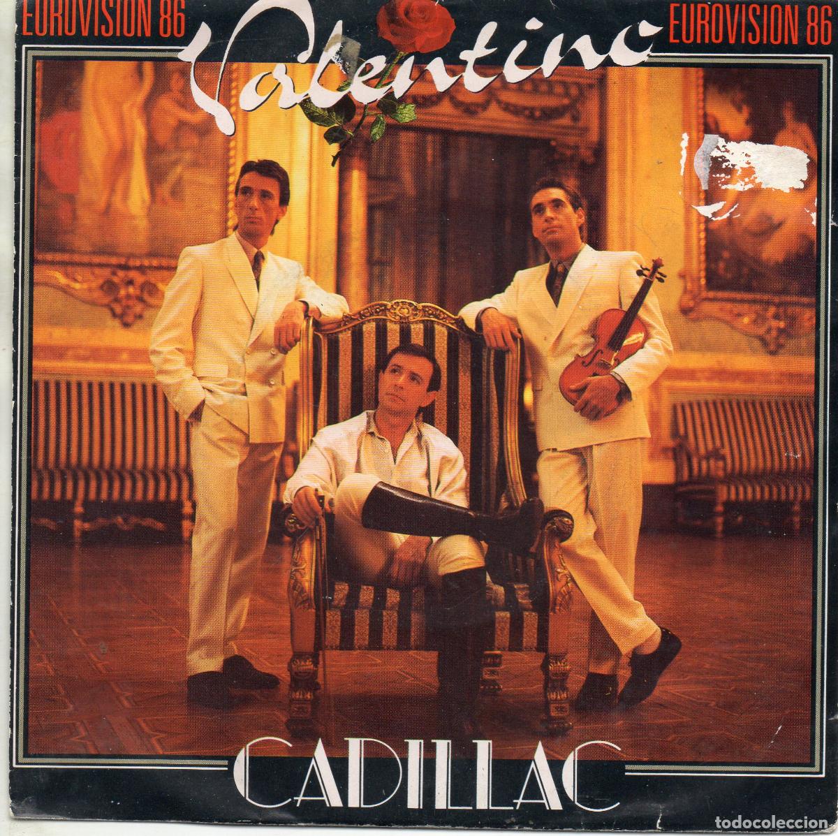 Discos de vinilo: CADILLAC - VALENTINO - SINGLE - Foto 1