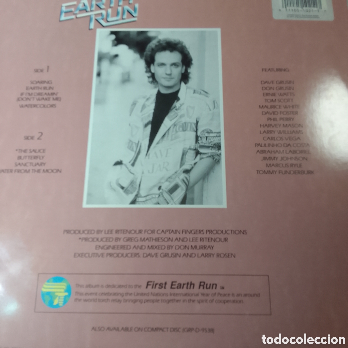 Discos de vinilo: LEE RITENOUR EARTH RUN - Foto 2