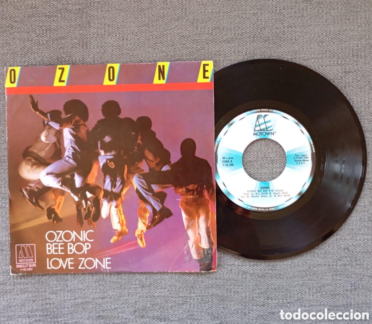 Discos de vinilo: Ozone. Ozonic Bee Bop/ Love Zone. Single 7&rdquo;, a&ntilde;o 1981. - Foto 1