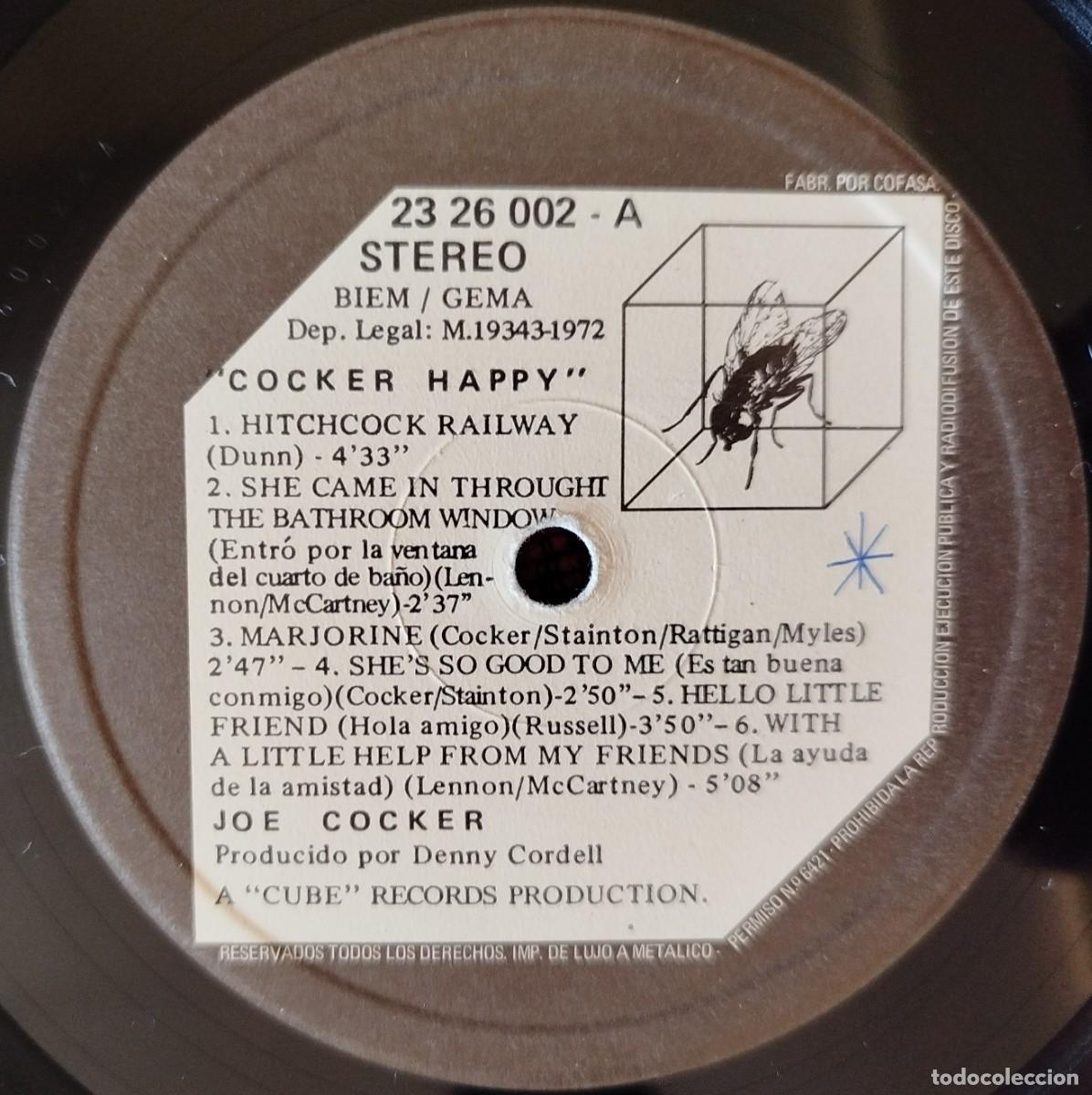 Discos de vinilo: JOE COCKER ** Happy ** VINILO LP ORIGINAL 1972 - Foto 3