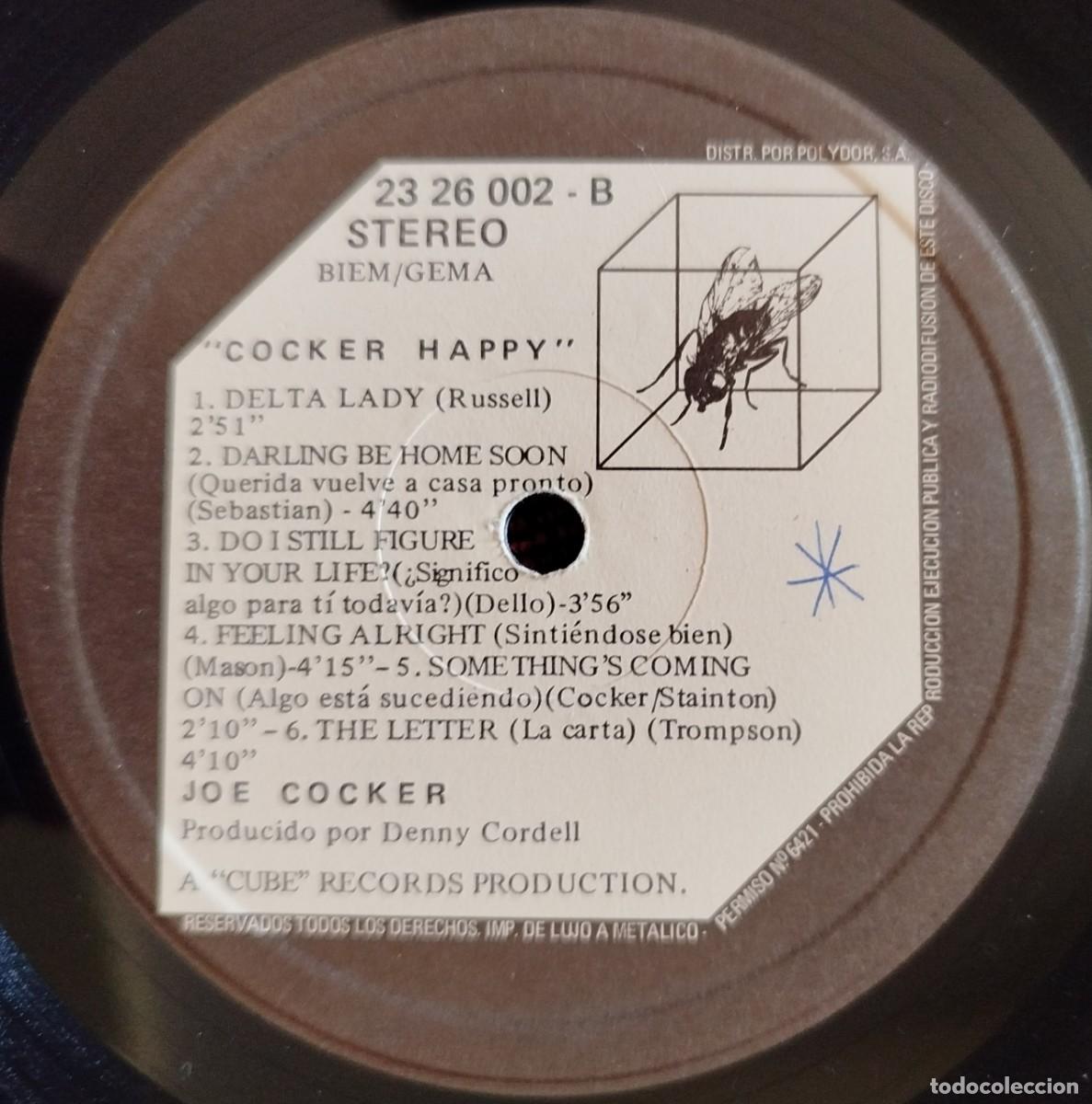 Discos de vinilo: JOE COCKER ** Happy ** VINILO LP ORIGINAL 1972 - Foto 4