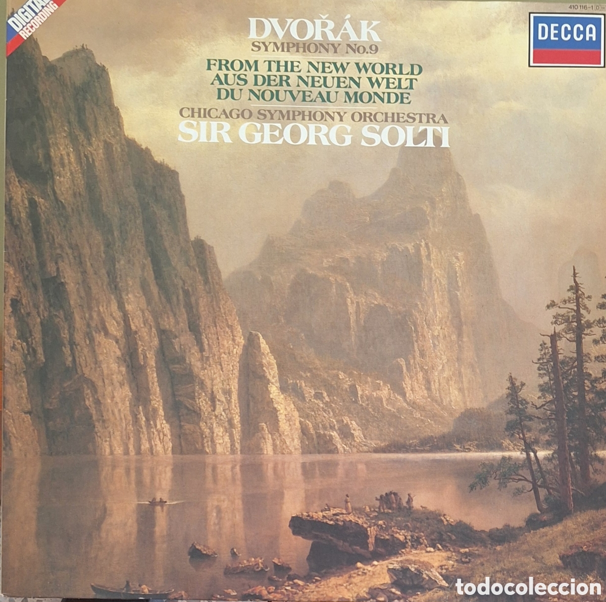 Discos de vinilo: Symphony No. 9. Dvoř&aacute;k. Dtor: Sir George Solti. - Foto 1