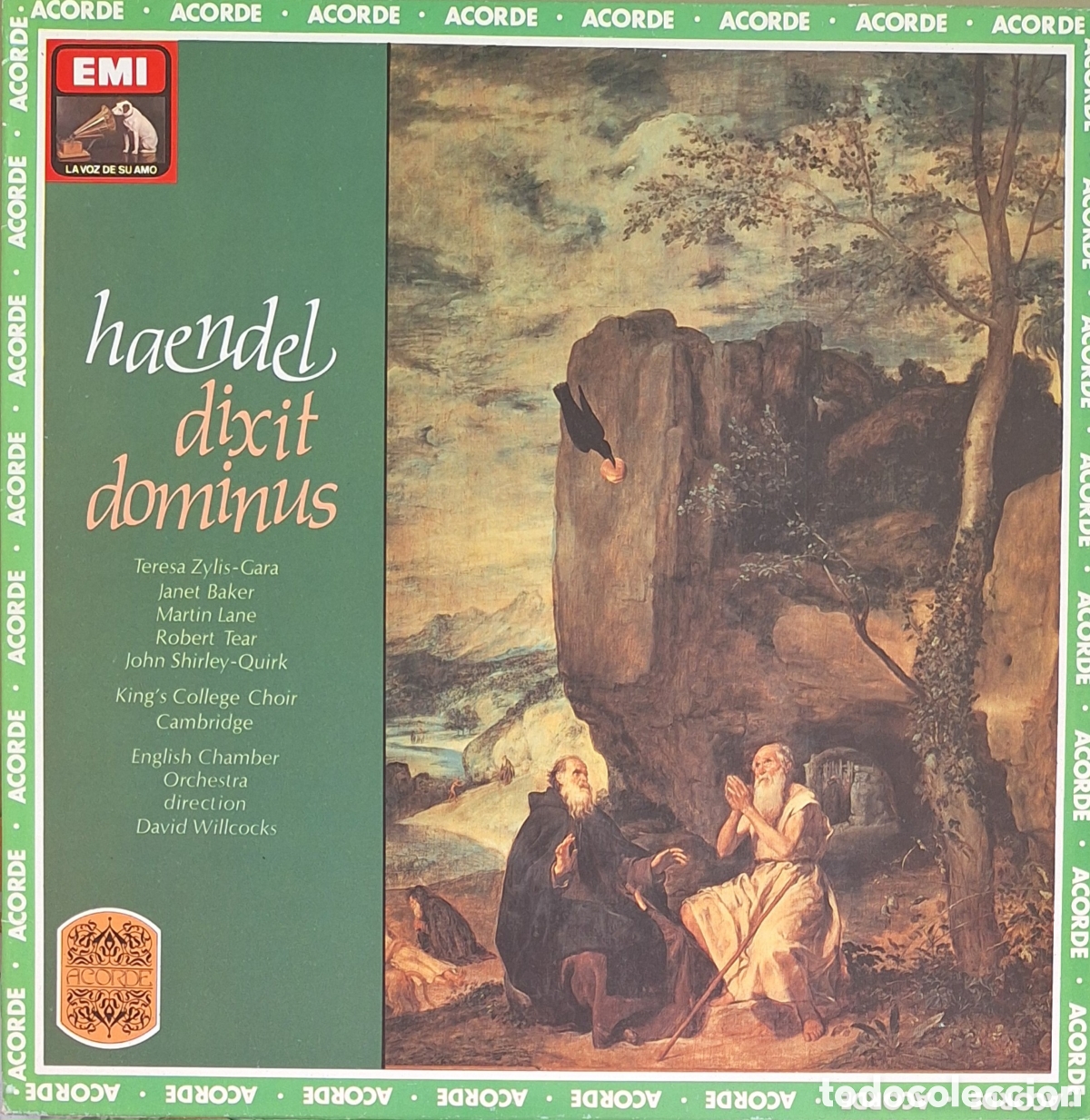 Discos de vinilo: Dixit dominus. Haendel. Dtor: David Willcocks - Foto 1
