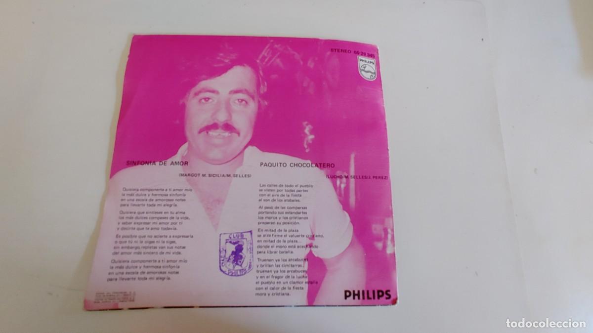 Discos de vinilo: LUCHO-SINGLE PAQUITO CHOCOLATERO - Foto 2