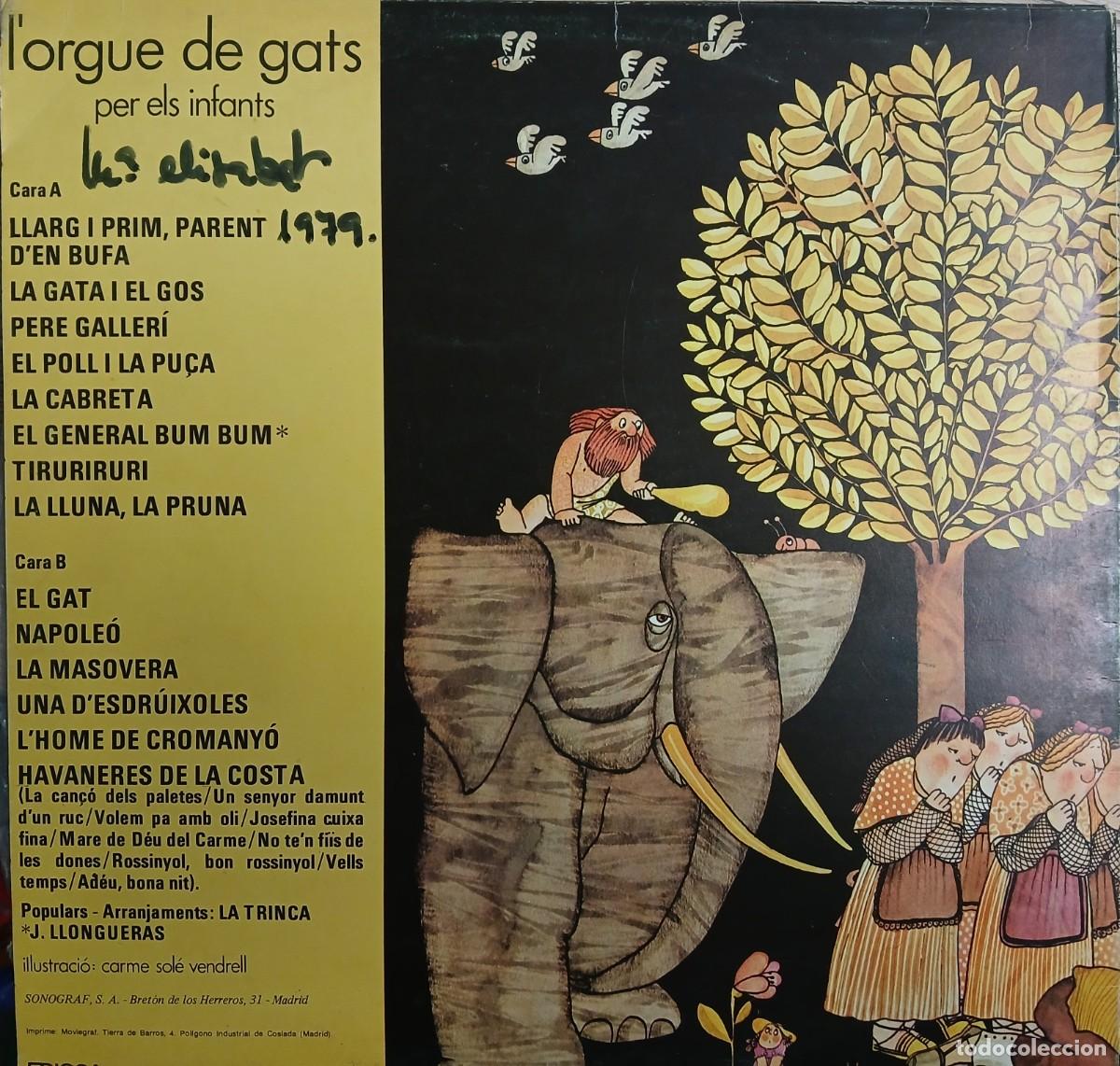 Discos de vinilo: Disco vinilo LP La Trinca (Lorgue de gats) - Foto 2