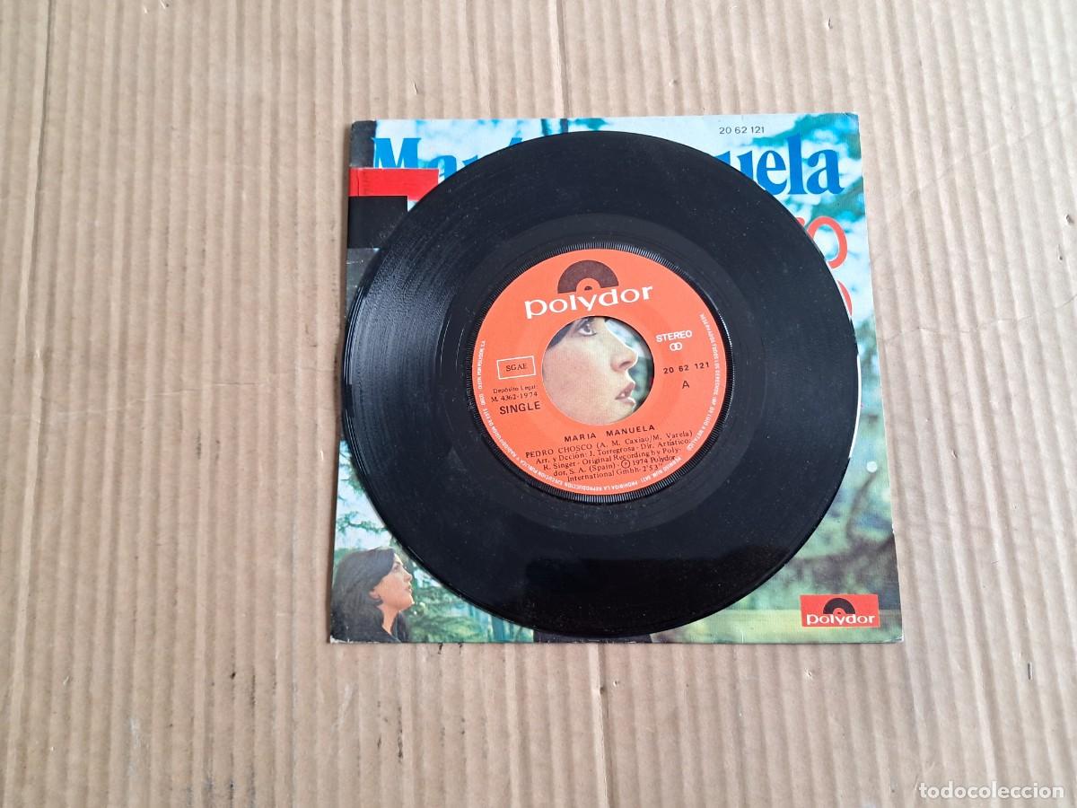 Discos de vinilo: MARIA MANUELA - PEDRO CHOSCO SINGLE 1974 - Foto 2