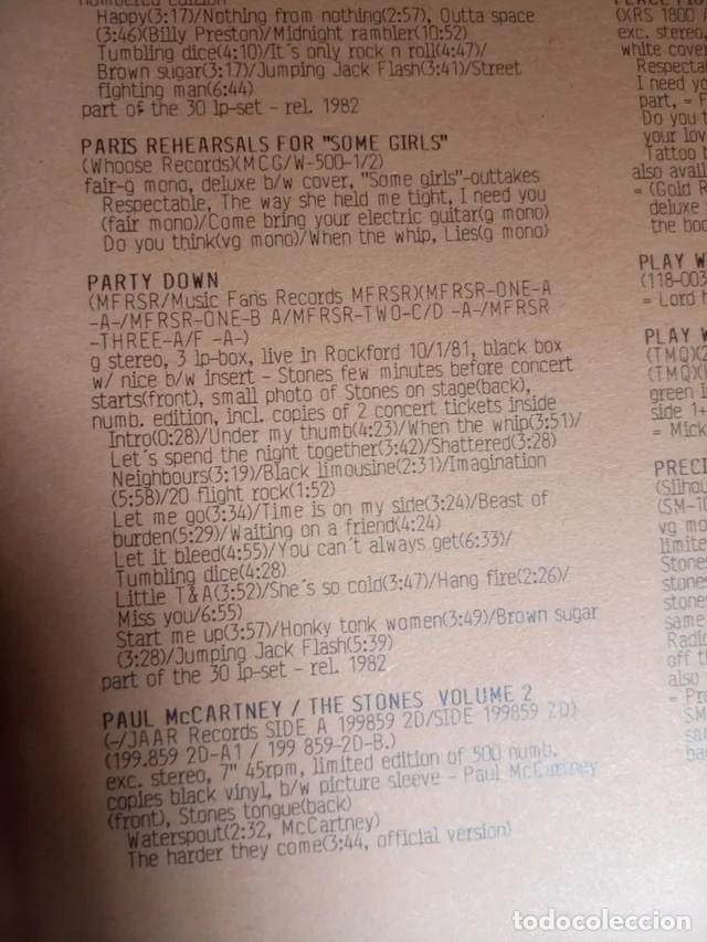 Discos de vinilo: Rolling Stones Party Down 3LP US Box 1982 - Foto 10