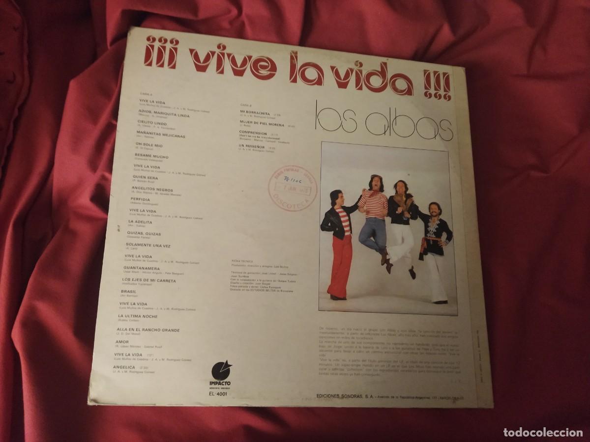 Discos de vinilo: Los Albas lp vive la vida impacto medley - Foto 2