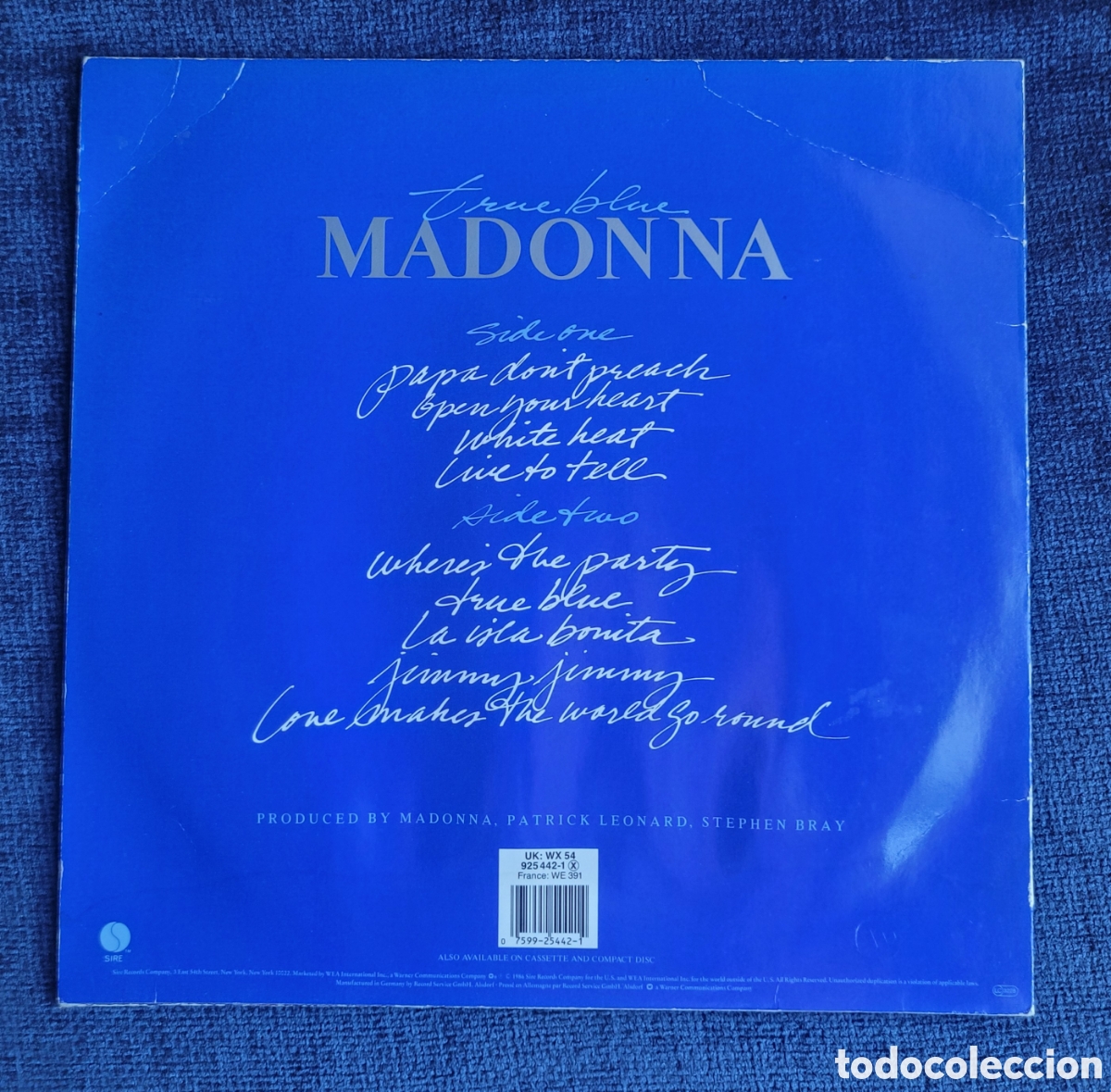 Discos de vinilo: Madonna True Blue lp. - Foto 2