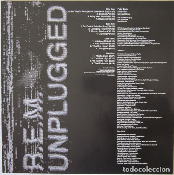 Discos de vinilo: R.E.M REM UNPLUGGED 2001 2LPs NUEVO PRECINTADO - Foto 5