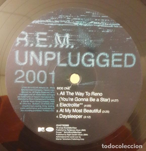 Discos de vinilo: R.E.M REM UNPLUGGED 2001 2LPs NUEVO PRECINTADO - Foto 10