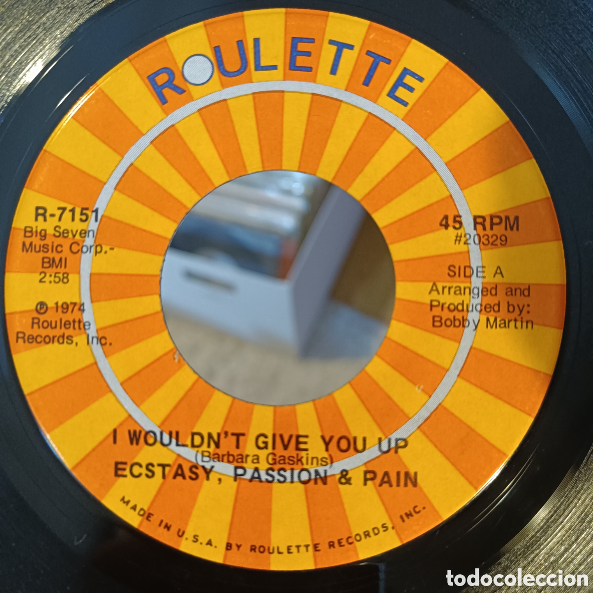 Dischi in vinile: Ecstasy, Passion & Pain &ndash; I Wouldn't Give You Up / Don't Burn Your Bridges Behind You (Edici&oacute;n USA)