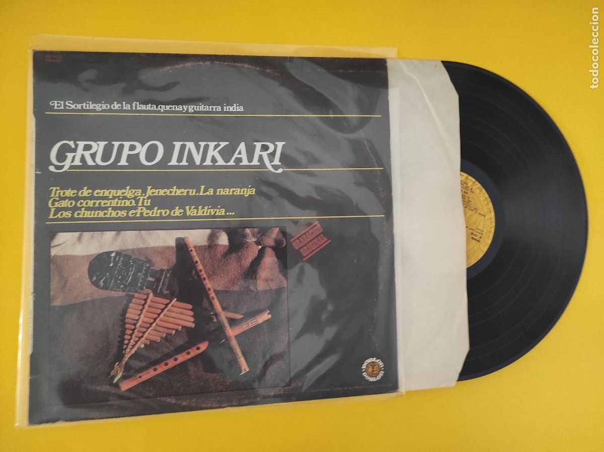 Discos de vinilo: Aula Vinilo GRUPO INKARI - El Sortilegio de la flauta, quena y guitarra india.