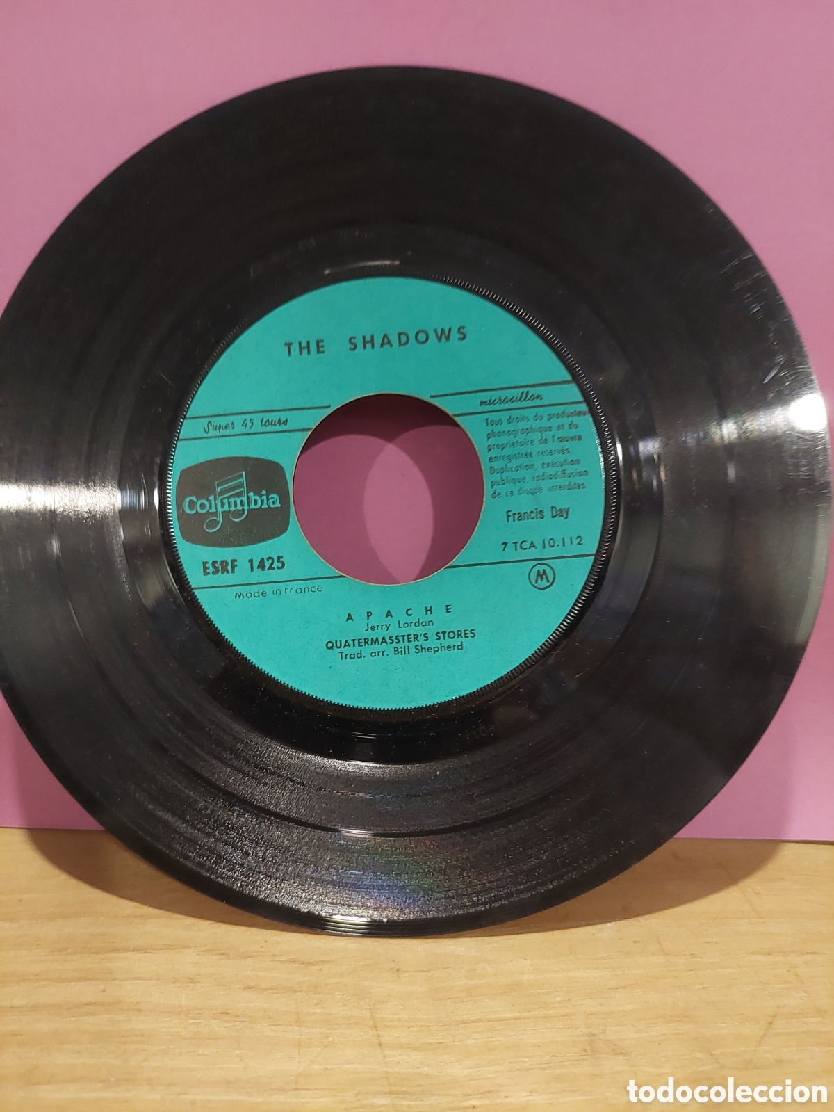 Discos de vinilo: SINGLE THE SHADOWS AOACHE,JET BLACK,QUARTERMASTER, - Foto 3