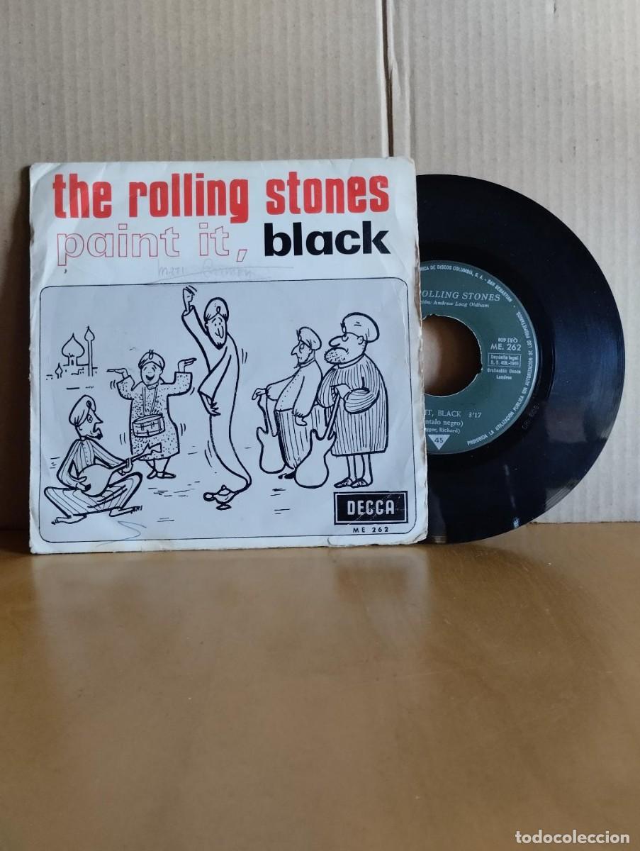 Discos de vinilo: THE ROLLING STONES --- PAINT IT,BLACK - Foto 1