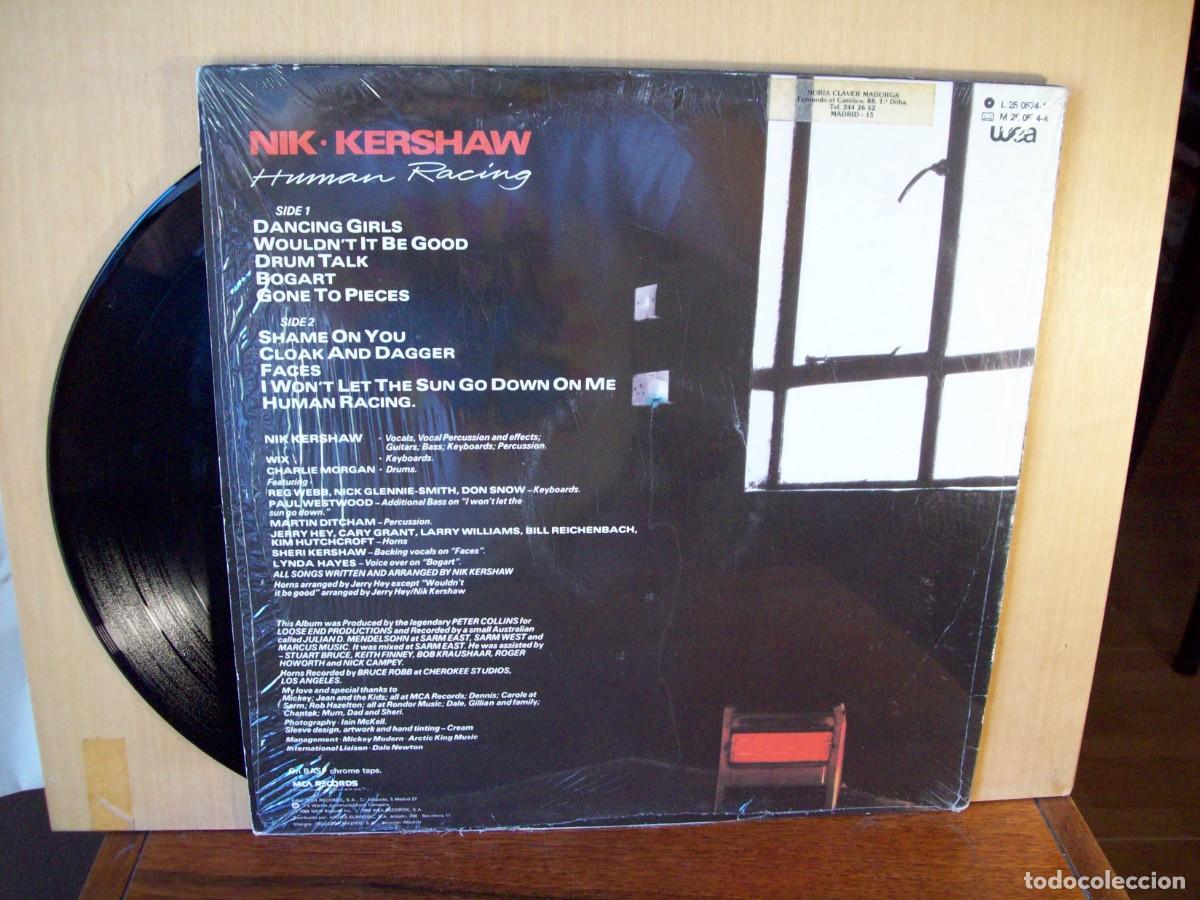 Discos de vinilo: NIK KERSHAW - HUMAN RACING - LP 1984 - Foto 2