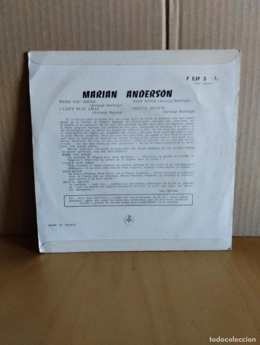 Discos de vinilo: MARIAN ANDERSON ---- WHERE YOU THERE +3 - Foto 2
