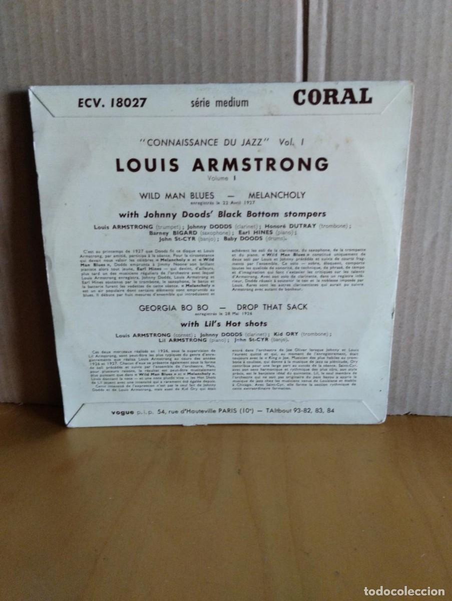 Discos de vinilo: LOUIS ARMSTRONG ---- WILD MAN BLUES +3 - Foto 2