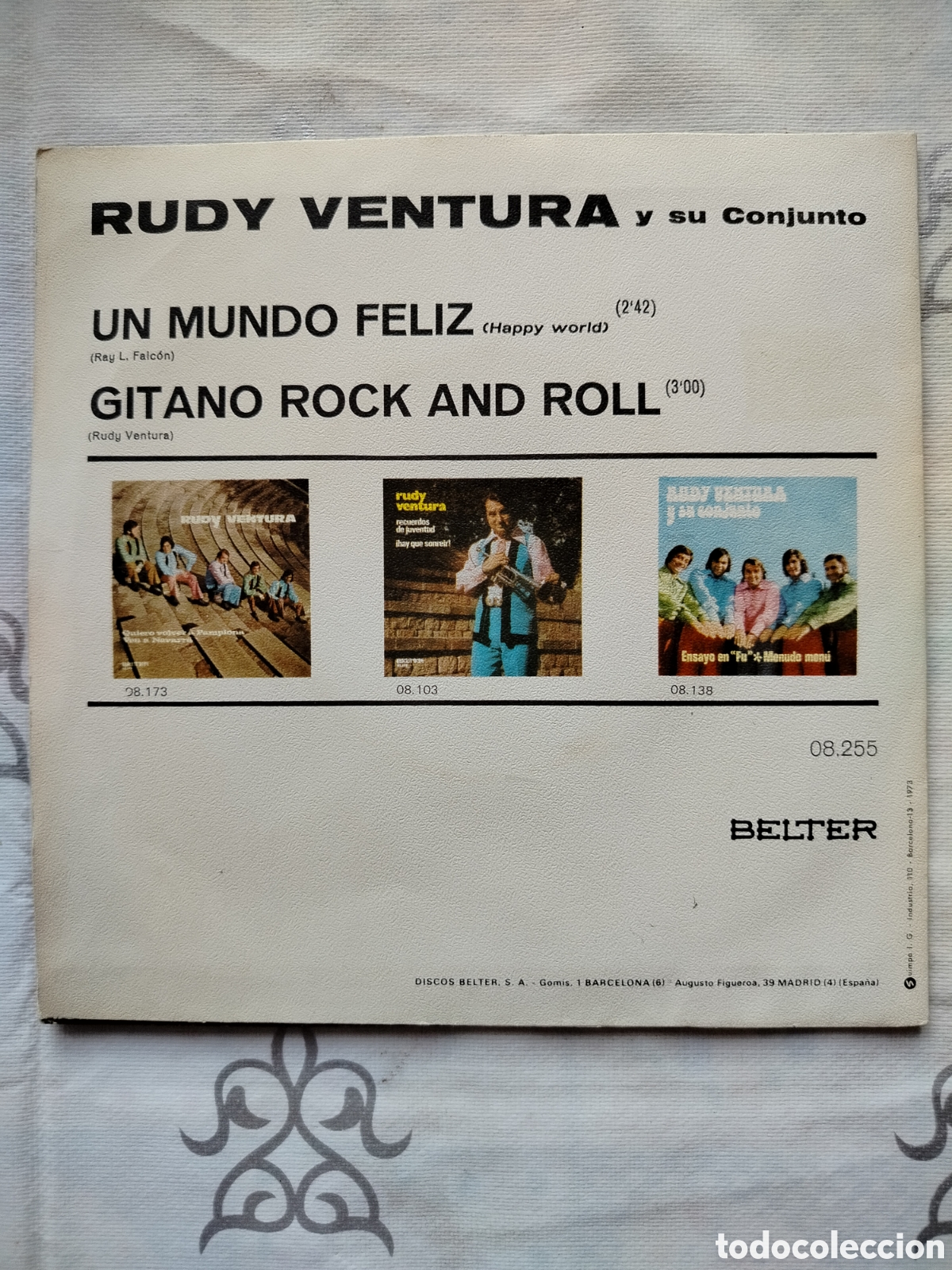 Discos de vinilo: Single Rudy Ventura y su Conjunto - Foto 2