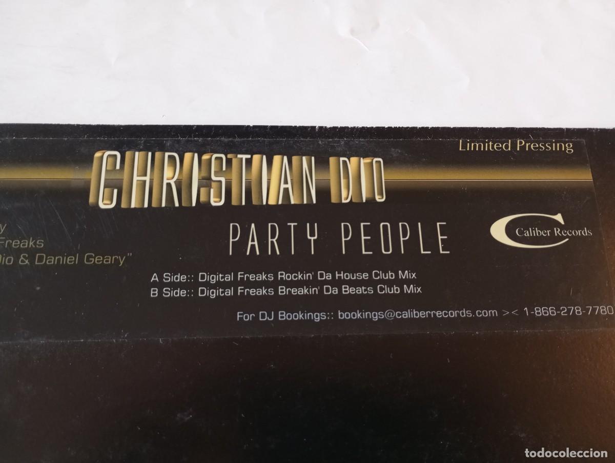 Discos de vinilo: Christian Dio - Party People - Foto 1