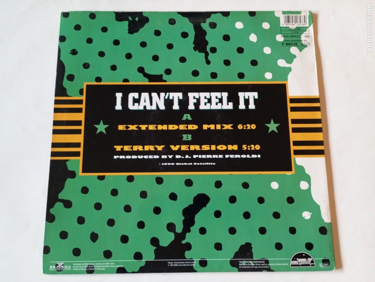 Discos de vinilo: Yankees - I Cant Feel It - 1990 - Foto 2