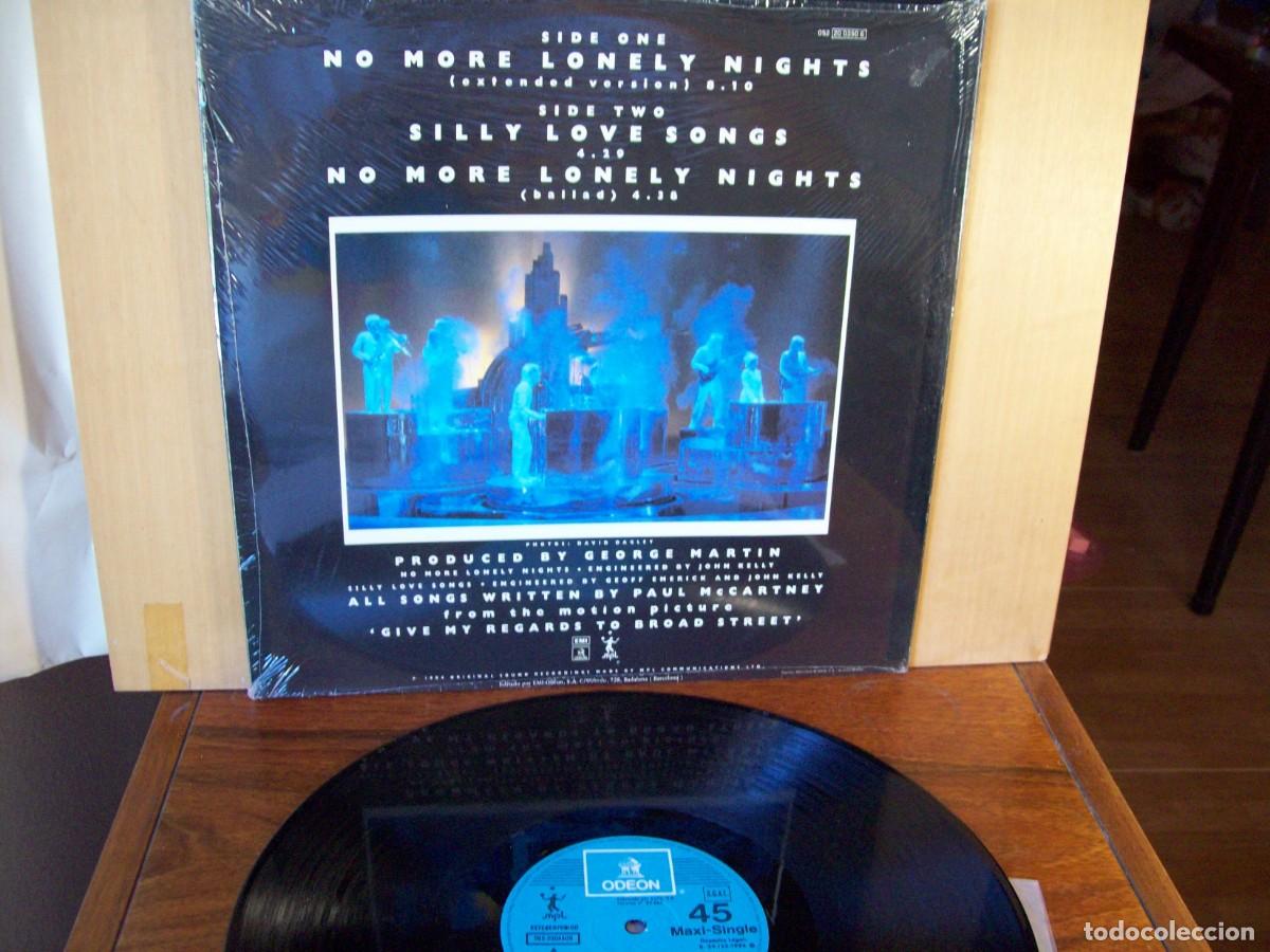 Discos de vinilo: PAUL McCARTNEY - NO MORE LONELY NIGHTS - MAXI SINGLE VERSION EXTENDIDA - Foto 2
