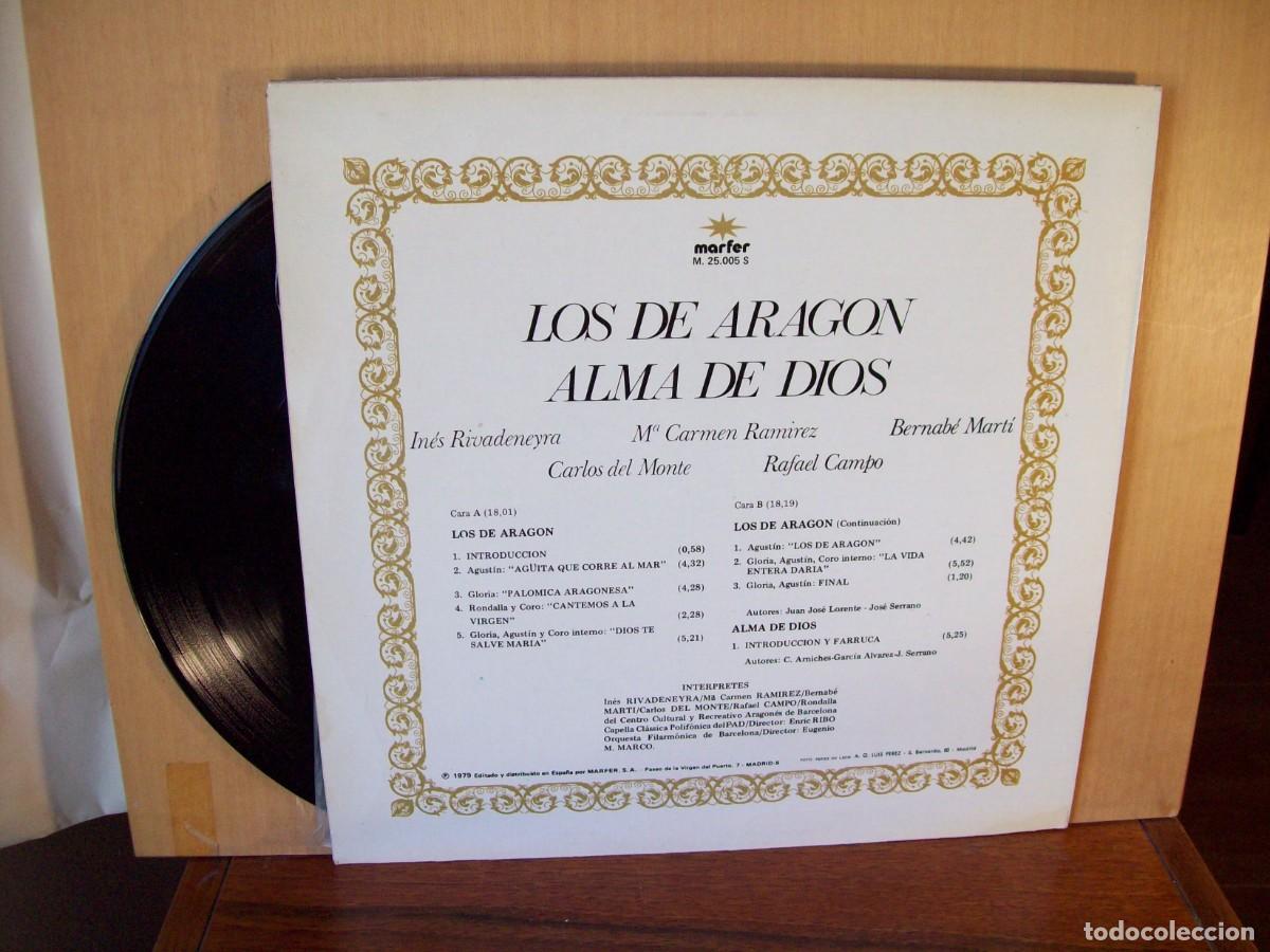 Discos de vinilo: LOS DE ARAGON / ALMA DE DIOS - LP 1979 - Foto 2