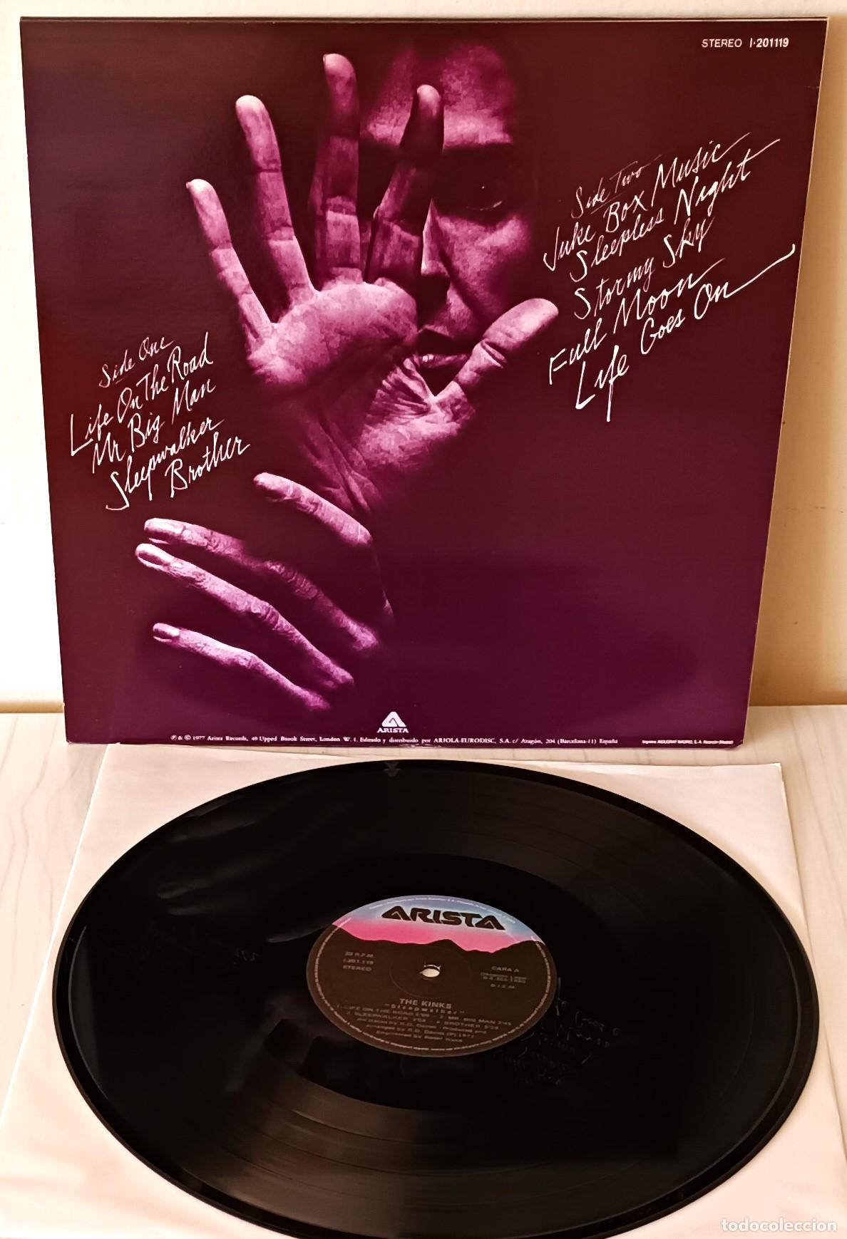 Discos de vinilo: THE KINKS - SLEEPWALKER ARISTA - 1980 - Foto 2