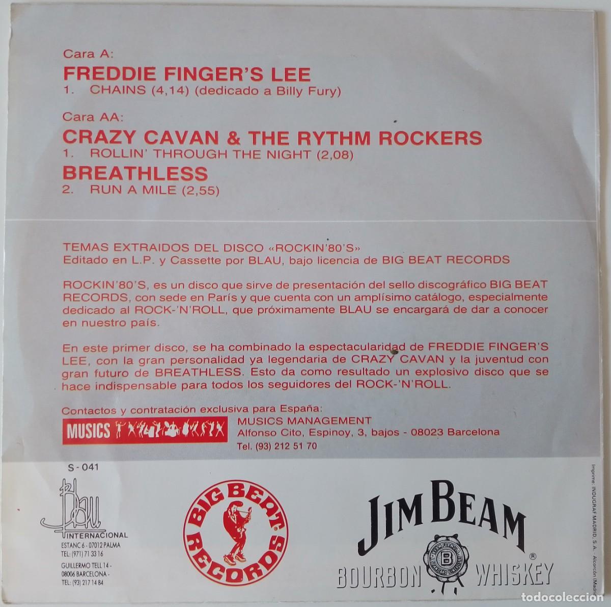 Discos de vinilo: Various...Rockin80s. ( Blau 1987 ) Spain. Rockabilly. - Foto 2