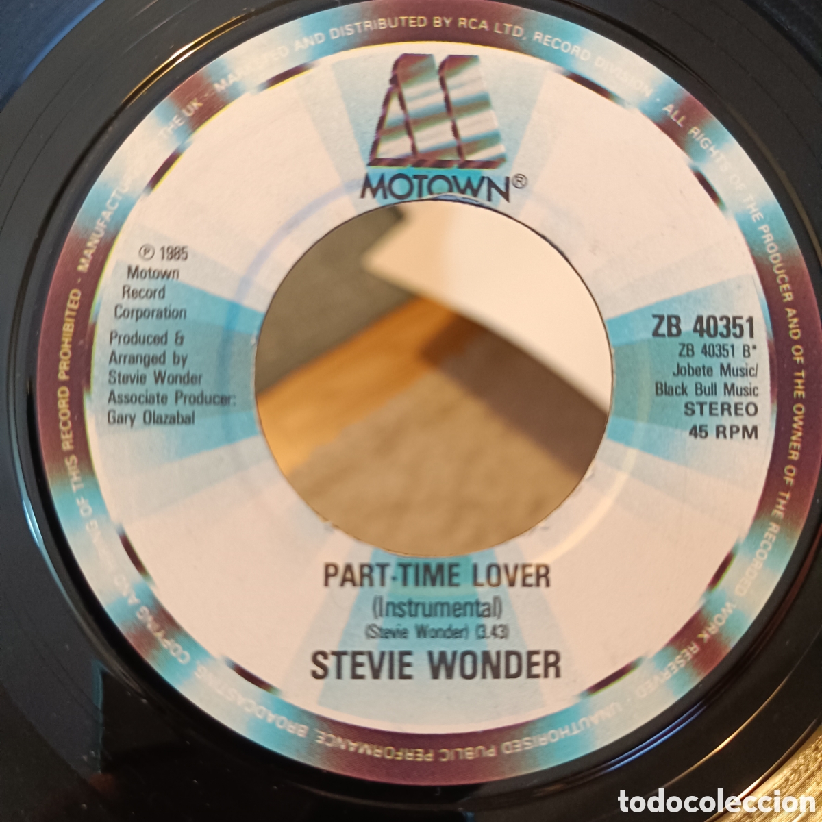 Discos de vinilo: Stevie Wonder &ndash; Part-Time Lover - Foto 1