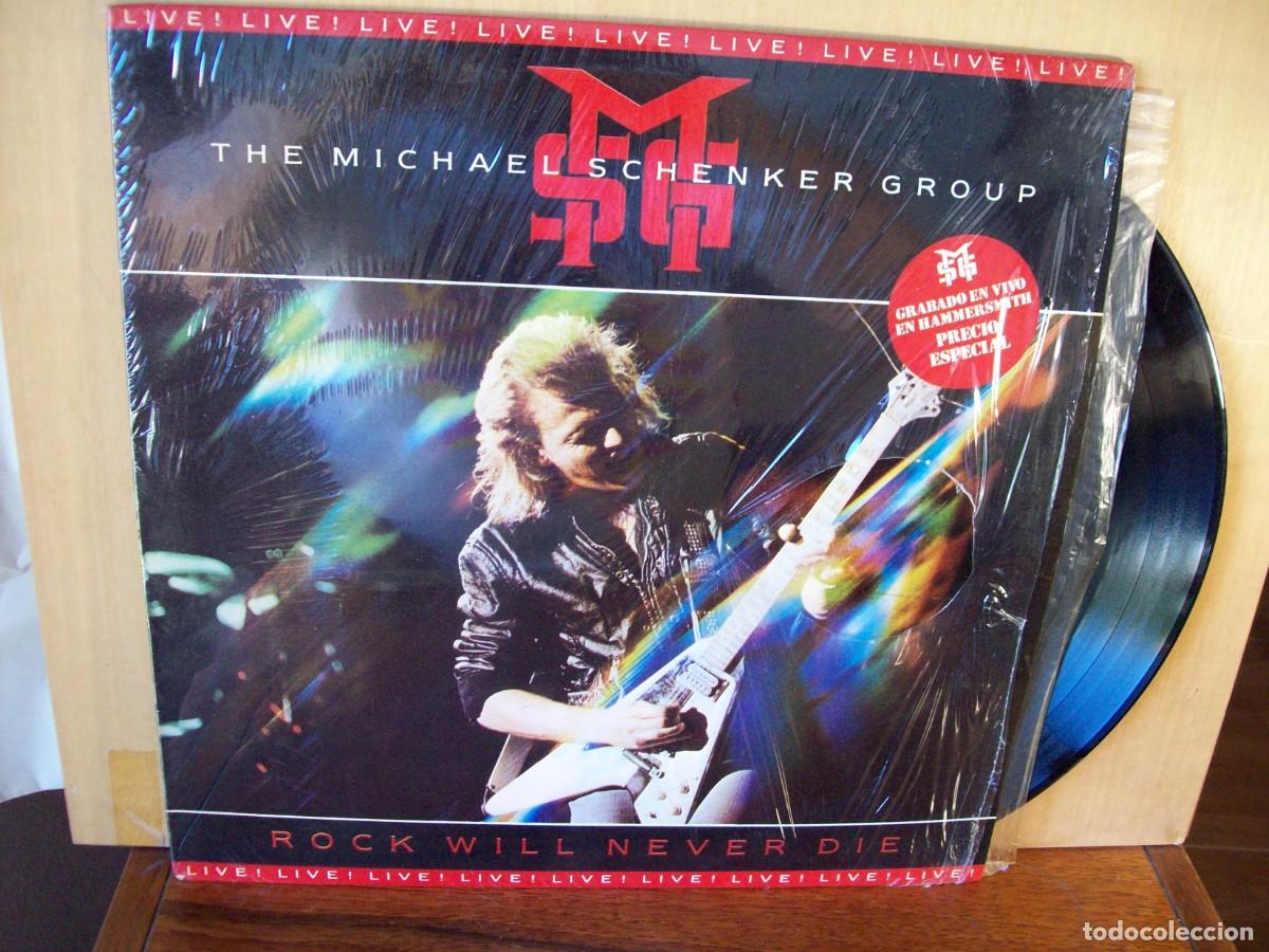 Discos de vinilo: THE MICHAEL SCHENKER GROUP - ROCK WILL NEVER DIER - LP LIVE