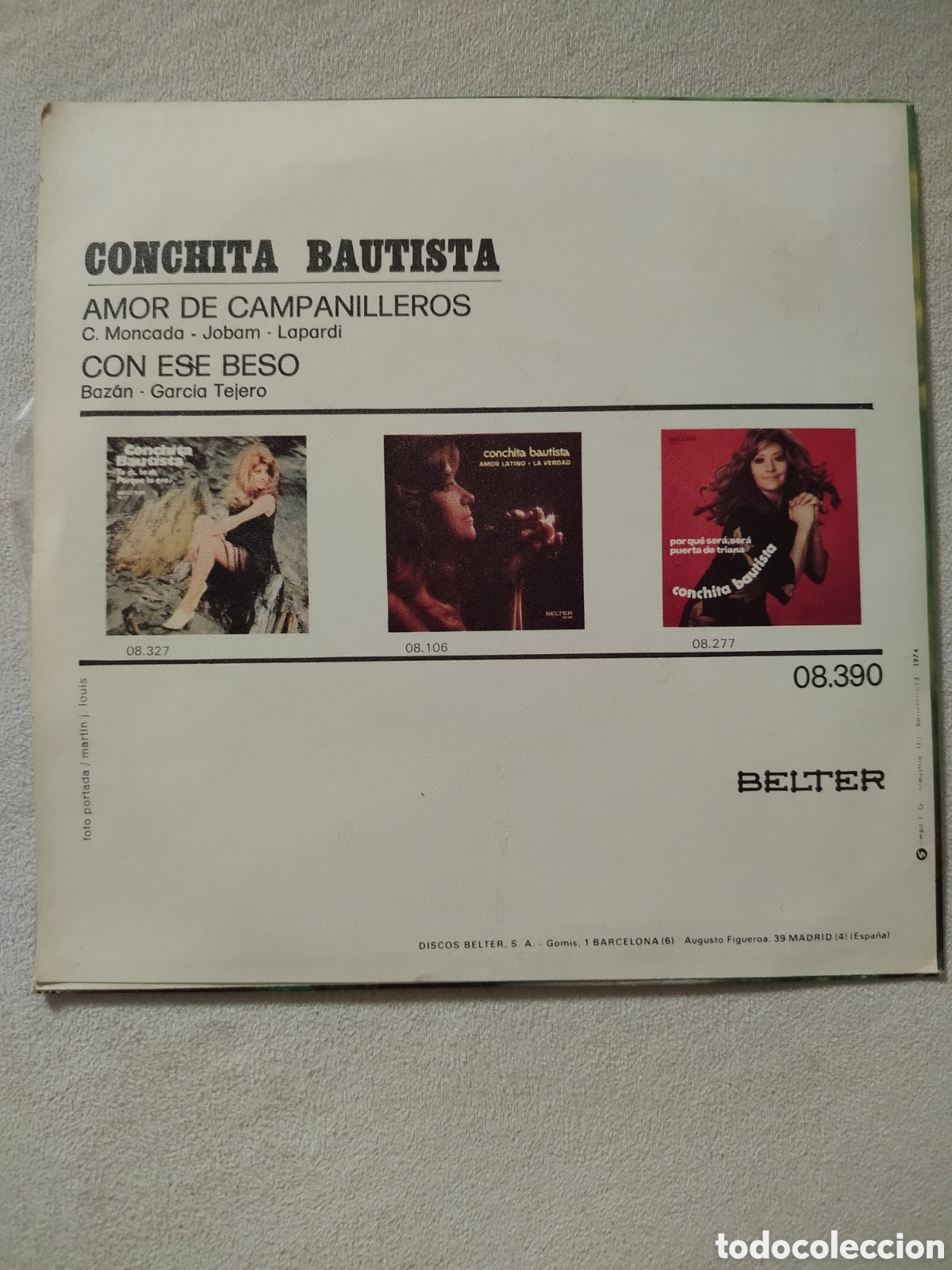 Discos de vinilo: Single Conchita Bautista - Foto 2