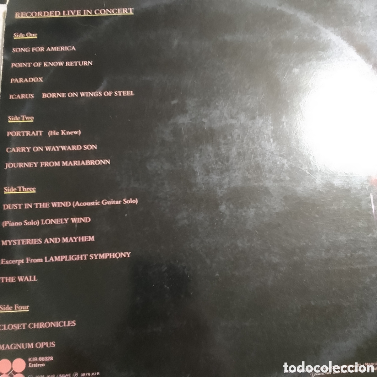 Discos de vinilo: KANSAS TWO FOR THE SHOW DOBLE LP - Foto 2