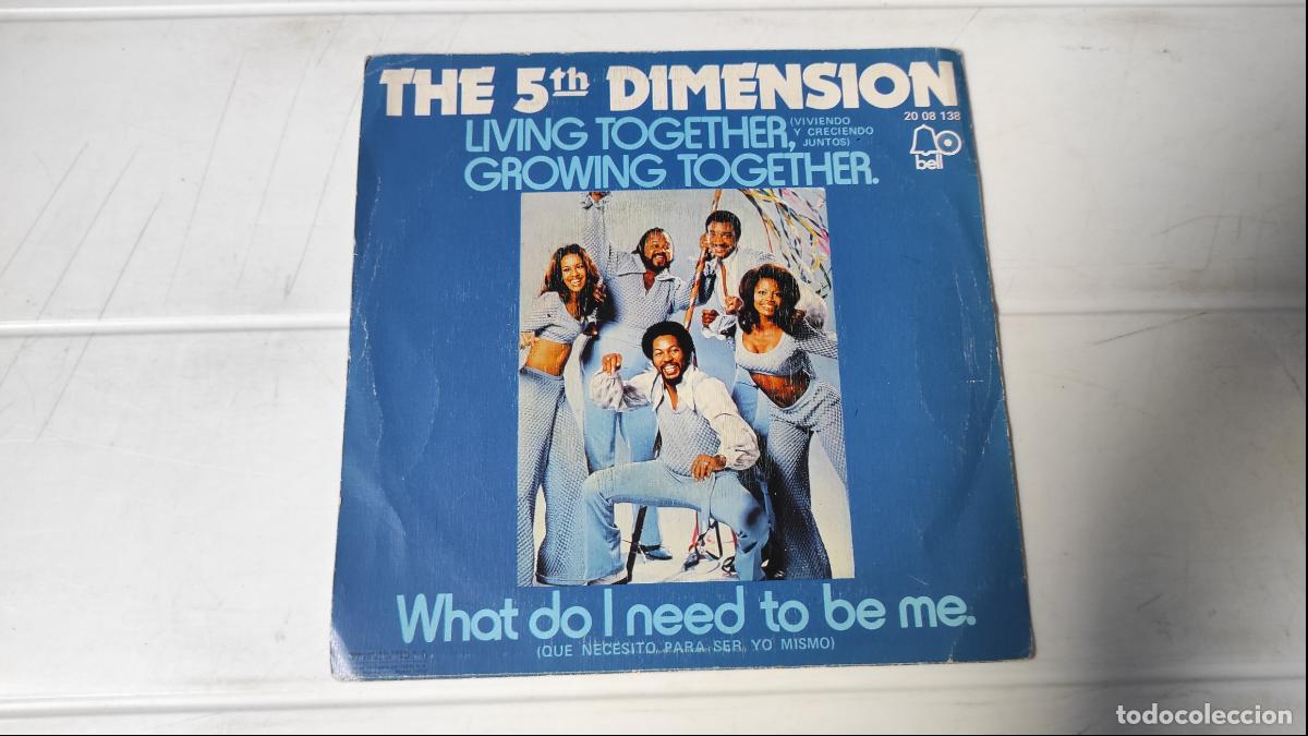 Discos de vinilo: SINGLE 5&ordf; DIMENSI&Oacute;N - LIVING TOGETHER, GROWING TOGETHER - Foto 1
