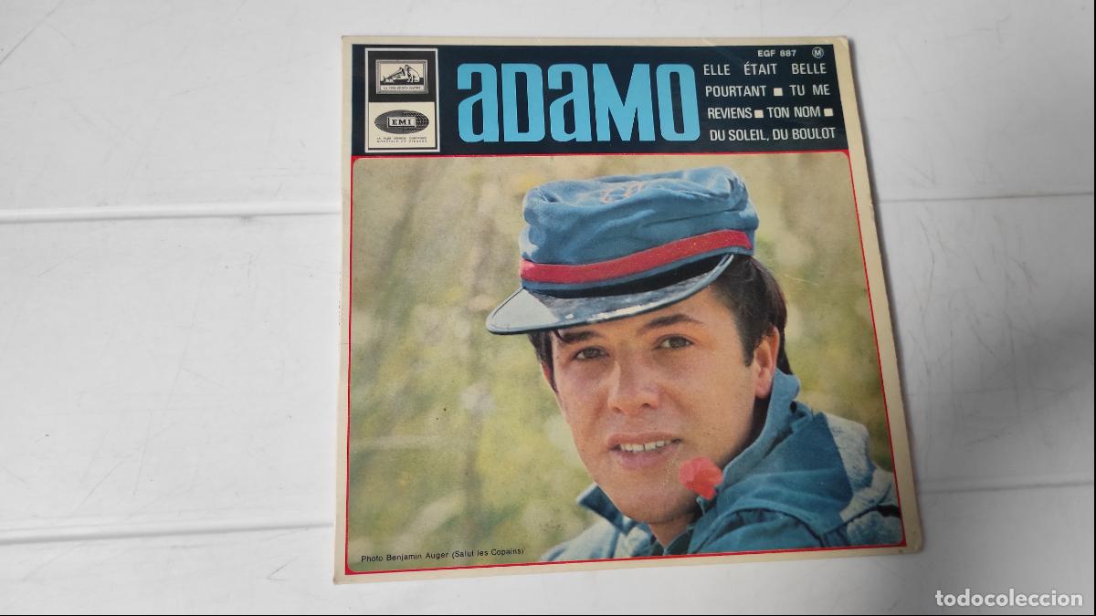 Discos de vinilo: SINGLE ADAMO - ELLE &Eacute;TAIT BELLE - Foto 1