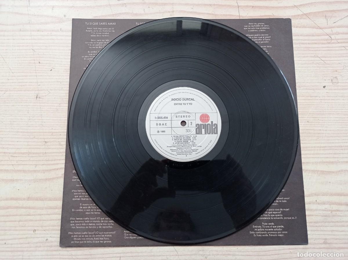 Discos de vinilo: Rocio Durcal - Entre Tu Y Yo LP - Foto 4