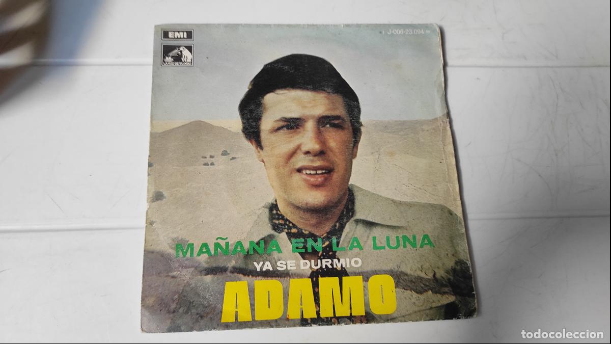 Discos de vinilo: SINGLE ADAMO - MA&Ntilde;ANA EN LA LUNA - Foto 1