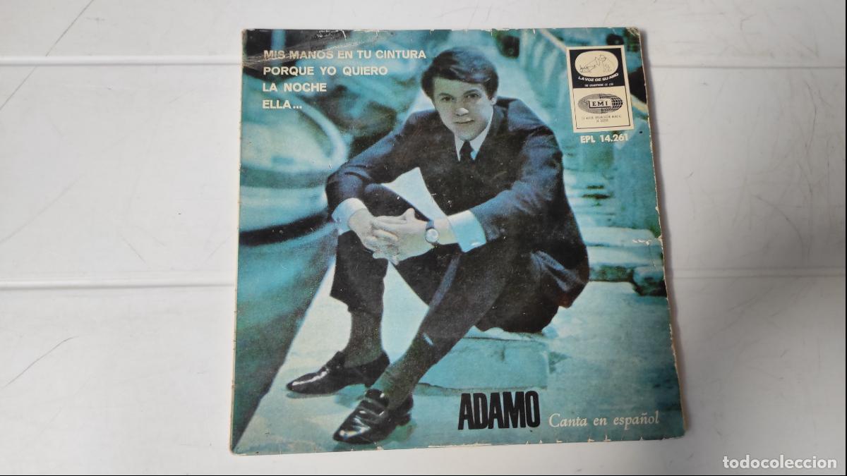 Discos de vinilo: SINGLE ADAMO - MIS MANOS EN TU CINTURA - Foto 1