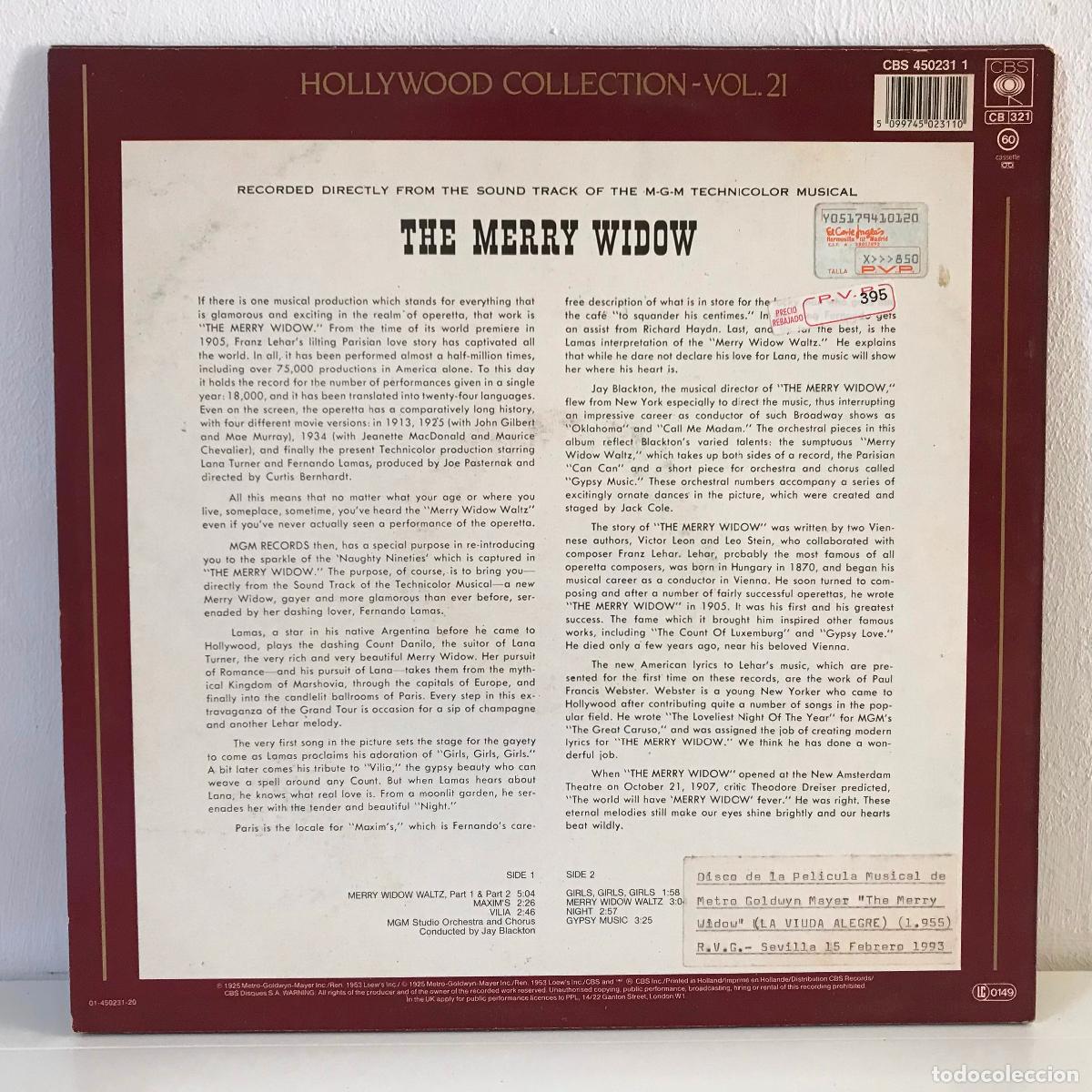 Discos de vinilo: The Merry Widow. Hollywood Collection - Foto 2
