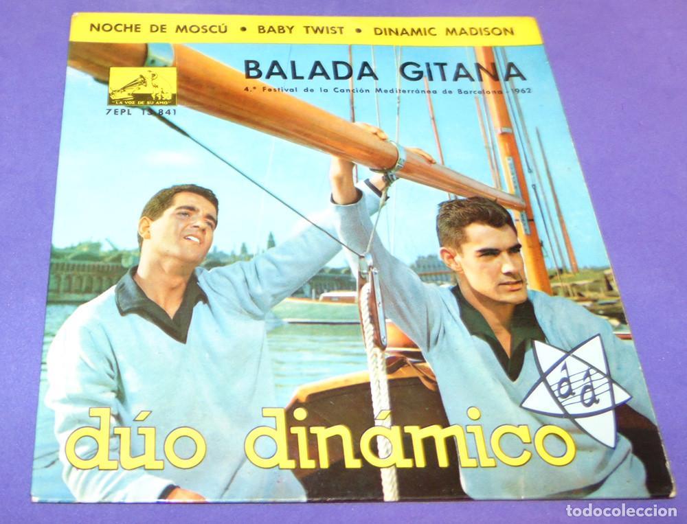 Discos de vinilo: D&uacute;o Din&aacute;mico &ndash; Balada Gitana + 3 - EP 1962 - Foto 3