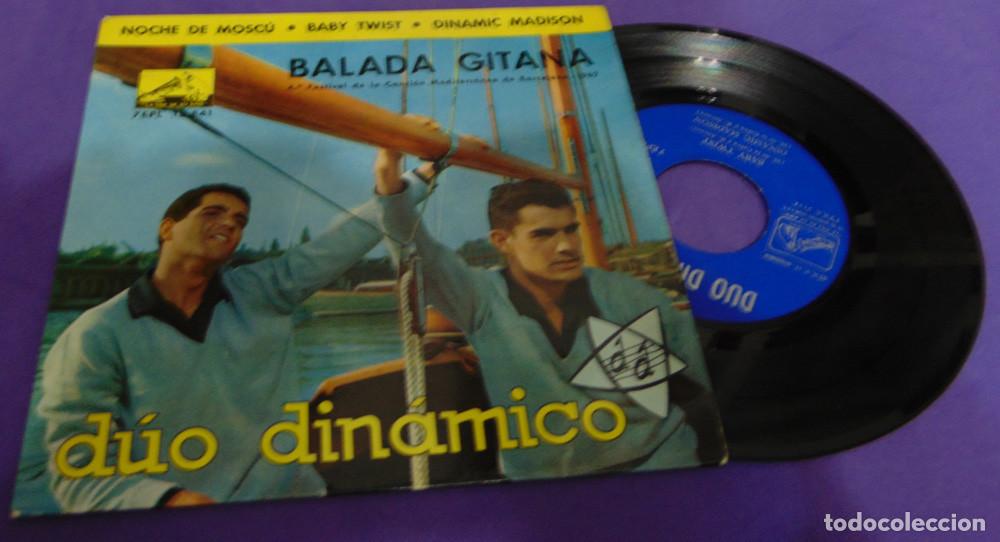Discos de vinilo: D&uacute;o Din&aacute;mico &ndash; Balada Gitana + 3 - EP 1962 - Foto 4