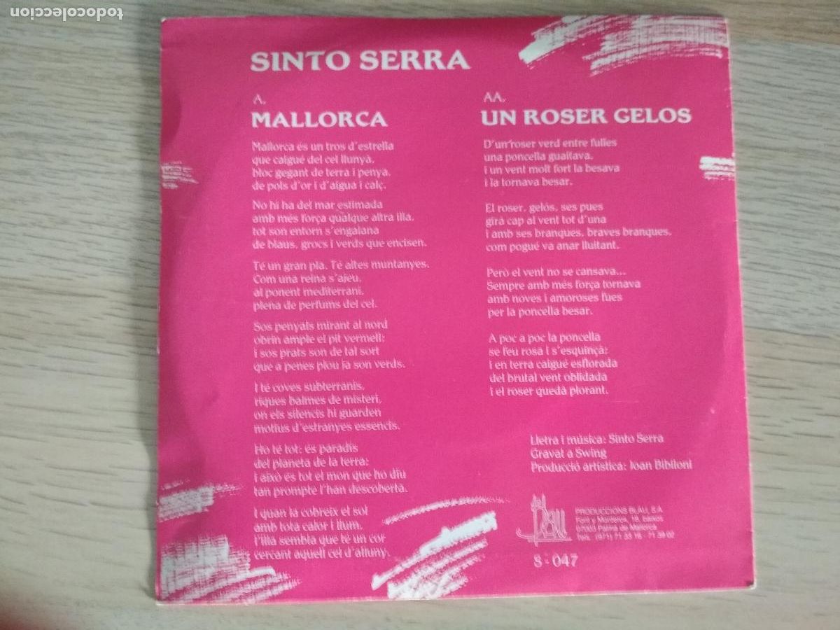 Discos de vinilo: Sinto Serra &lrm;&ndash; Sinto Serra,1987 - Foto 2