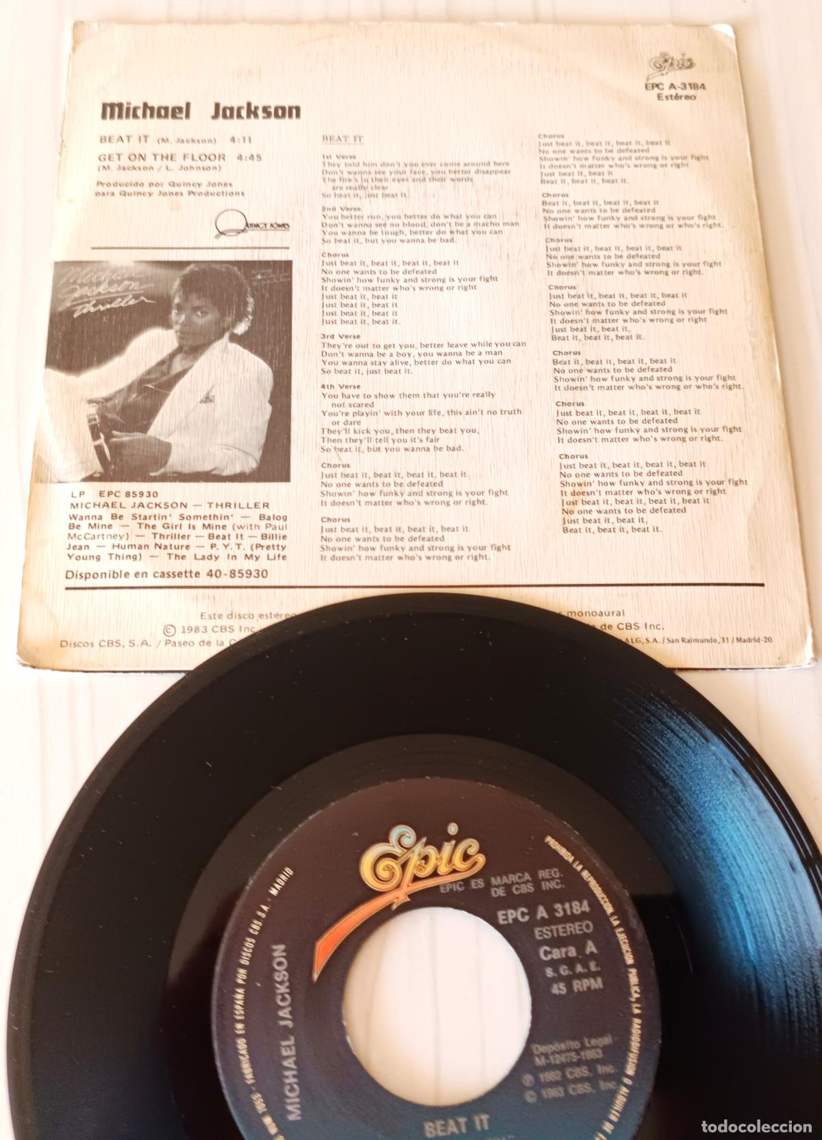 Discos de vinilo: MICHAEL JACKSON - BEAT IN EPIC - 1983 - Foto 2