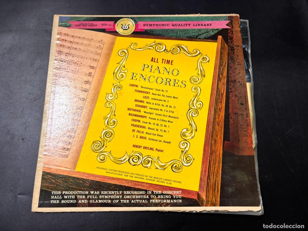 Vinyl records: LP - ALL TIME PIANO ENCORES - SYMPHONIC QUALITY LIBRARY -