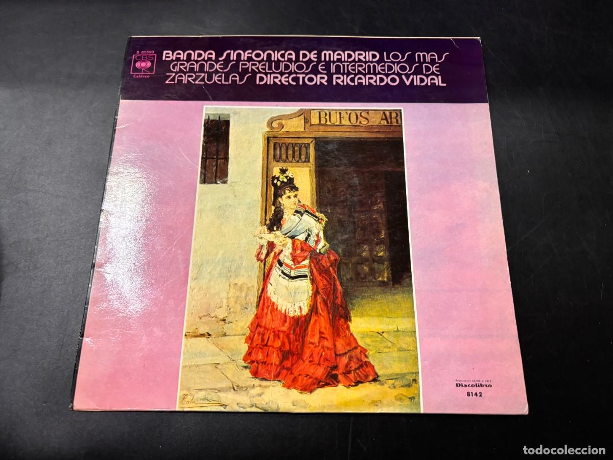 Discos de vinilo: LP - BANDA SINF&Oacute;NICA DE MADRID - RICARDO VIDAL - CBS - 1973 - Foto 1