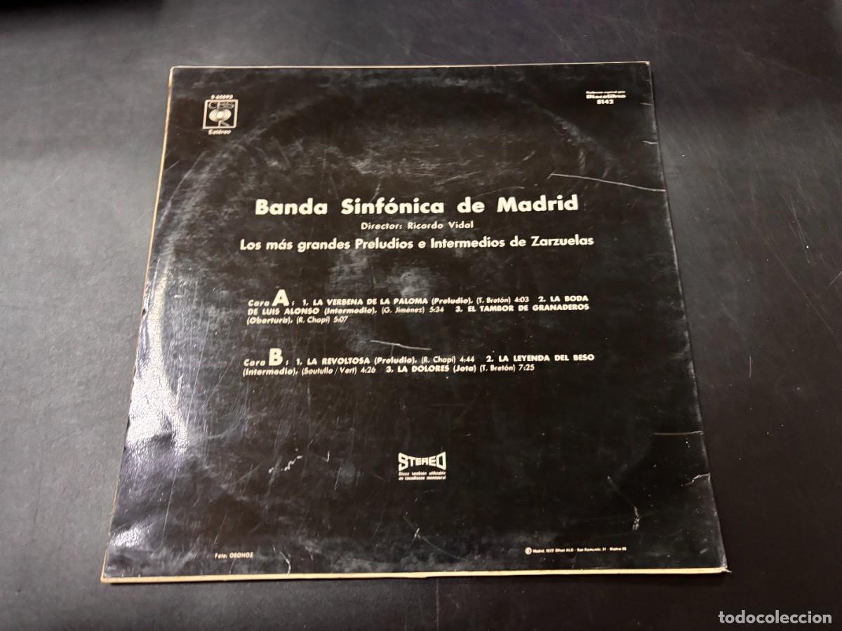 Discos de vinilo: LP - BANDA SINF&Oacute;NICA DE MADRID - RICARDO VIDAL - CBS - 1973 - Foto 4