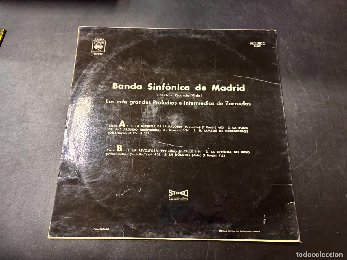 Discos de vinilo: LP - BANDA SINF&Oacute;NICA DE MADRID - RICARDO VIDAL - CBS - 1973 - Foto 5