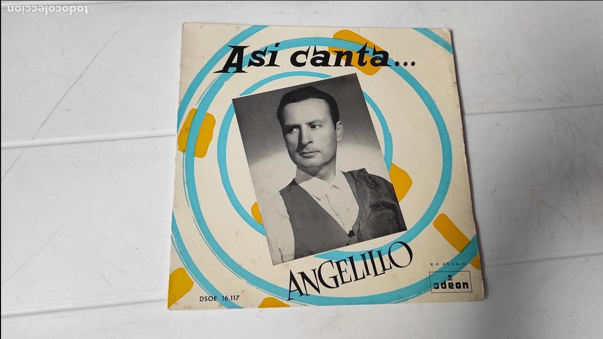 Discos de vinilo: SINGLE ANGELILLO - AS&Iacute; CANTA... - Foto 1