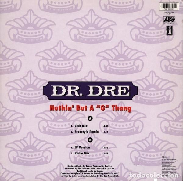 Discos de vinilo: Dr. Dre &ndash; Nuthin But A &rdquo;G&rdquo; Thang - Foto 2